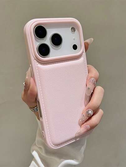 简约橙色仿皮纹理手机壳，兼容 17 Pro Max/17 Pro/17 Air/17/16/16 Pro Max/16 Plus/16 Pro/15/15 Pro Max/15 Pro/15 Plus/11/12/13/14 Pro Max/12 Pro/12 Pro Max/13 Pro/13 Pro Max/14 Pro/14 Pro Max，柔软防震保护套