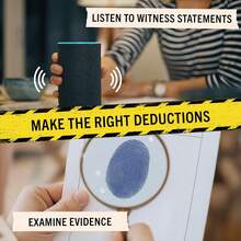 午夜皇冠——未解之谜游戏——冷案调查——扮演侦探，运用线索和证据破案——适合游戏之夜、派对和约会之夜，也可作为万圣节、圣诞节、感恩节礼物或装饰品，是理想的圣诞礼物。 - 彩色 - 查看 6