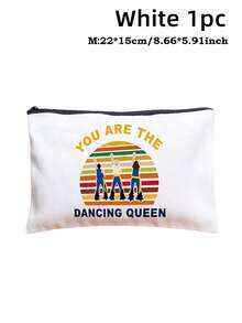 1pc LEVLO Mamma Musical Comedy Make Up Bag Mamma Fans Gift You Are The Makeup Zipper Pouch Bag, Make Up Bag - Multicolor - View 13