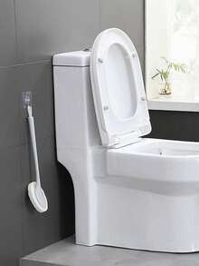1 chiếc bàn chải vệ sinh cán dài bằng mút xốp, thích hợp để làm sạch tường nhà, nhà vệ sinh và các bề mặt gốm sứ khác. - Nhiều màu - Xem 3