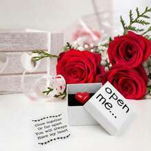Mini "Open Me" I Love You Heart-Shaped Gift Box Set, Unique Matchbox Gift Suitable For Girlfriend, Boyfriend, Mother's Day, Birthday, Anniversary, Valentine's Day - Multicolor - View 6