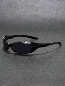 1PC/4PCS Futuristic Y2K Cycling Fashion Glasses Men & Women Couples, Punk Hipster Sports Goggles Suitable Driving, Everyday Wear, Running, Hiking And Beach Activities - 3 cái - Xem 7