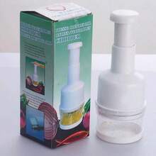 (注意！下單前請仔細檢查連結資訊) 1件不鏽鋼大蒜壓榨器，適用大蒜、蔬菜、洋蔥、堅果等，耐用易用小型研磨器，廚房用品，蔬菜切片不鏽鋼 - 彩色 - 查看 9