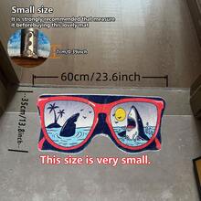 浴室海洋动物图案地垫，可爱鲨鱼图案卧室地毯，吸水性超细纤维，超级柔软，趣味防滑浴室地毯，夏季 - 可愛鯊魚圖 - 查看 13