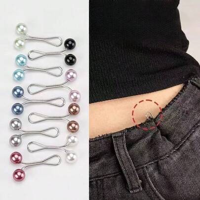 Adjustable Non-Slip Clip, Scarf Clip, Headscarf Clip, Clip-Free Waist Clip, Invisible Anti-Leakage Clip, Tight U-Shaped Hair Tie, Multi-Functional Scarf & Shawl Tightener, Suitable For Tightening Cuffs, Collars, Waistbands, Waist Tools, Applicable To Pants, Scarves And Shawls, Waist Belt Adjuster, Casual Fashion Accessory, Invisible Waist Clip For Clothing Modification