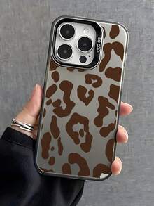 全新创意时尚IMD激光手机壳系列，经典棕色豹纹图案，经典混合材质，防震防滑，兼容 17/17Air/17Pro/17ProMax、16/16Plus/16ProMax、15、14、13、12、11系列，也适用于Galaxy S22、S23、S24、S25 Plus Ultra系列，是复活节礼物、圣诞节/万圣节装饰/生日礼物的理想之选，送给女朋友、男朋友、朋友或自己都非常合适。 - 黑色 - 查看 2