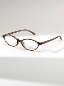 1 Pc Women's Narrow Cat Eye Retro Fashion Street Style Flat Glasses Daily Commute Street Shooting Outfit Eyewear Accessories Valentine's Day New Year Mother's Day Graduation Gift - Multicolor - View 11