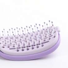 Hair brushes-UK+EU 1 lược chải tóc gấp gọn chống rối, dễ vệ sinh, tiện dụng cho nữ khi đi du lịch, phù hợp cho tóc ướt và khô, lược lông mềm chống tĩnh điện cho tóc xoăn, dày, gợn sóng và thẳng, dụng cụ chăm sóc tóc hàng ngày. - Nhiều màu - Xem 7