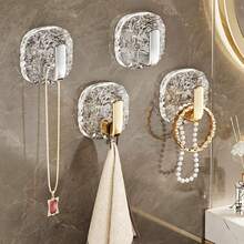 The Multifunctional Glacier Is Designed With Adhesive Hooks, Which Are Suitable For Bathrooms And Kitchens, Including Scraper Racks And Wall-Mounted Storage Options. - Multicolor - View 6