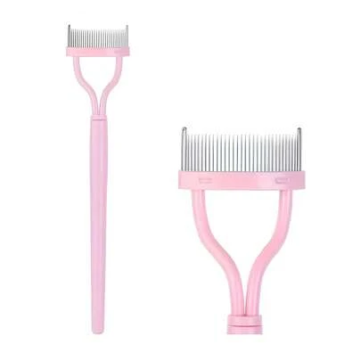 1pc Eyelash Comb, Eyelash Separator, Steel Needle Eyelash Comb, Stainless Steel Fine-Tooth Comb, Portable Eyelash Curling Aid, Makeup Tools, False Eyelash Removal Tool, Eyebrow Brush, Eyeshadow Brush, Spool Brush, Mascara Brush/Comb/Bathroom Accessories/Holiday Essential/Travel Essentials/Valentines