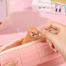 1个随机款式手动削笔器 - 猫/狗造型迷你削笔器，多功能削笔器，新款创意亚克力削笔器，文具礼品，美术用品 - 彩色 - 查看 5