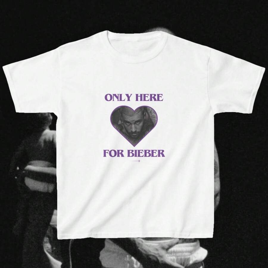 Justin Biebers Tee Festival 2026 Only Here For Bieber - trắng - Xem 1