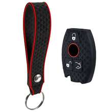 Keychain Silicone Car Remote Key Fob Case 2/3 Buttons Cover For CLS CLA GL R SLK AMG A B C S Protective Shell - black - View 3