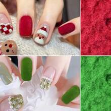 12 Boxs Flocking Powder Set White Black Sugar Nail Glitter For Nail Art Snow Nail Powder Sweater Velvet Powder DIY Manicure Decorations - 彩色 - 查看 4