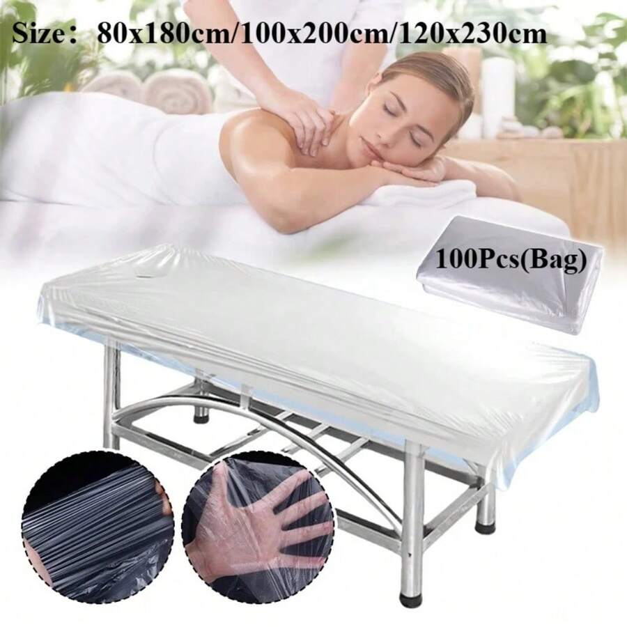 100pcs Waterproof Disposable Spa Massage Mattress Sheets Beauty Salon Massage Bed Sheets Bathhouse Table Cover Bed Covers - Multicolor - View 1