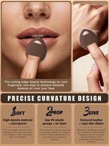 10PCS Makeup Tools Set Including:4PCS Makeup Sponges+2PCS Air Cushion Powder Puff+2PCS Triangle Powder Puffs+2PCS Mini Air Cushion Powder Puffs - Coffee Brown - View 5