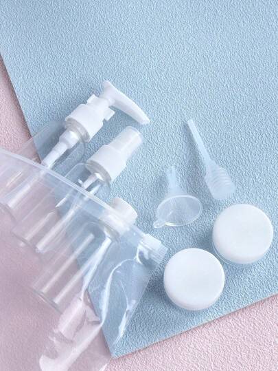 8 Pcs/Set Refillable Travel Bottles Set, TSA Approved Leak Proof 60ml Travel Size Toiletries Containers, Squeeze Lotion Bottles & Fine Mist Spray Bottles, Portable Reusable Travel Accessories With Clear Toiletry Bag For Shampoo Conditioner Body Wash, Airplane Travel Vacation Gym Bathroom Organizer Carry On Luggage Travel Essentials For Women & Men Business Trip Outdoor Daily Use