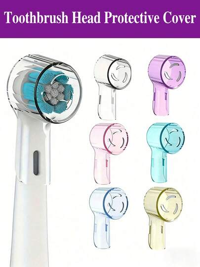 1/3/6/12pcs Electric Toothbrush Head Covers, Portable Toothbrush Heads Pod Case Protector Compatible With IO Brush Heads, Travel Toothbrush Holder, Breathable Dustproof Toothbrush Cover, Toothbrush Case, Suitable For Home Daily, Outdoor Travel, Business, Camping, Back To School, Summer Travel Accessories, Bathroom Accessories, Home Supplies, Personal Care Organizer, Travel Essentials