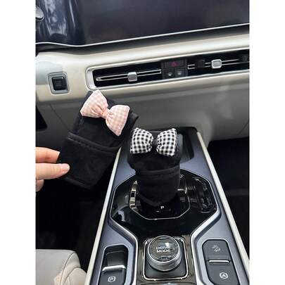 创意领结汽车配件，手刹套，换挡杆套装饰