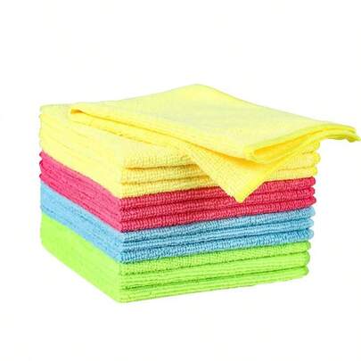 10/20pcs/Set Home Cleaning Multicolor Soft & Quick Drying Absorbent Sponge Cloth Set,Kitchen,Bathroom,Home,Household Suppliers