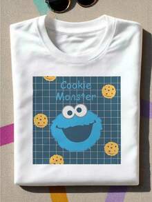 Graphic Tees Women Fifth Sun Sesame Men's Everything I Know I Learned On The Streets Short Sleeve Crew Tee Men's Summer Casual 180g Pure Cotton T-Shirt Patterned Printed Short Sleeved Top T-Shirt - 白色5 - 查看 1
