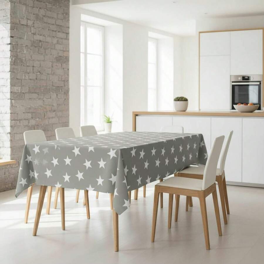 Kiva Stain-Resistant And Waterproof Christmas Oilcloth Tablecloth - Sizes From 100x140 To 300x140 Cm And Round 140 Cm - Easy-Clean Christmas Oilcloth Tablecloth - Available In 10 Designs - 選項 9 - 查看 1