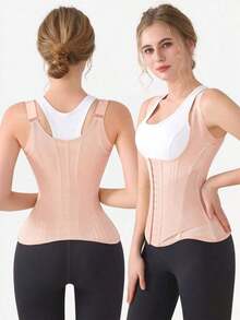 MISTHIN New Design Tank Top Strap Waist Trimmer Slimming Shapewear Tummy Control Body Shaper With Back Support - Nhiều màu - Xem 8