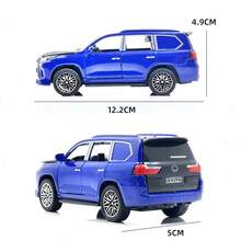 Alloy Off-Road Car Model Toy With Light & Sound, Die-Cast Metal Racing Car Vehicle Model, Pull Back Action Car Toy, Durable Alloy Body Simulation SUV Sports Car Model, Detailed Interior Collectible Car Figure, Mini Vehicle Model Display Ornament - Multicolor - View 7