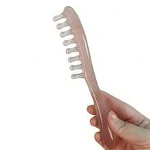 Watermelon Resin Scalp Massaging Comb - Manual Head Massage Brush For Hair Growth, Stress Relief & Scalp Care, Gentle Detangling Grooming Tool For All Hair Types - Hồng - Xem 10