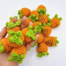 2 Carrot Pendants - Cute Crochet Decorations, Suitable For Clothing, Shoes, Hats, Etc. - Made Of Soft Yarn, Easy To Use And Versatile Handmade Item - 2個 - 查看 5