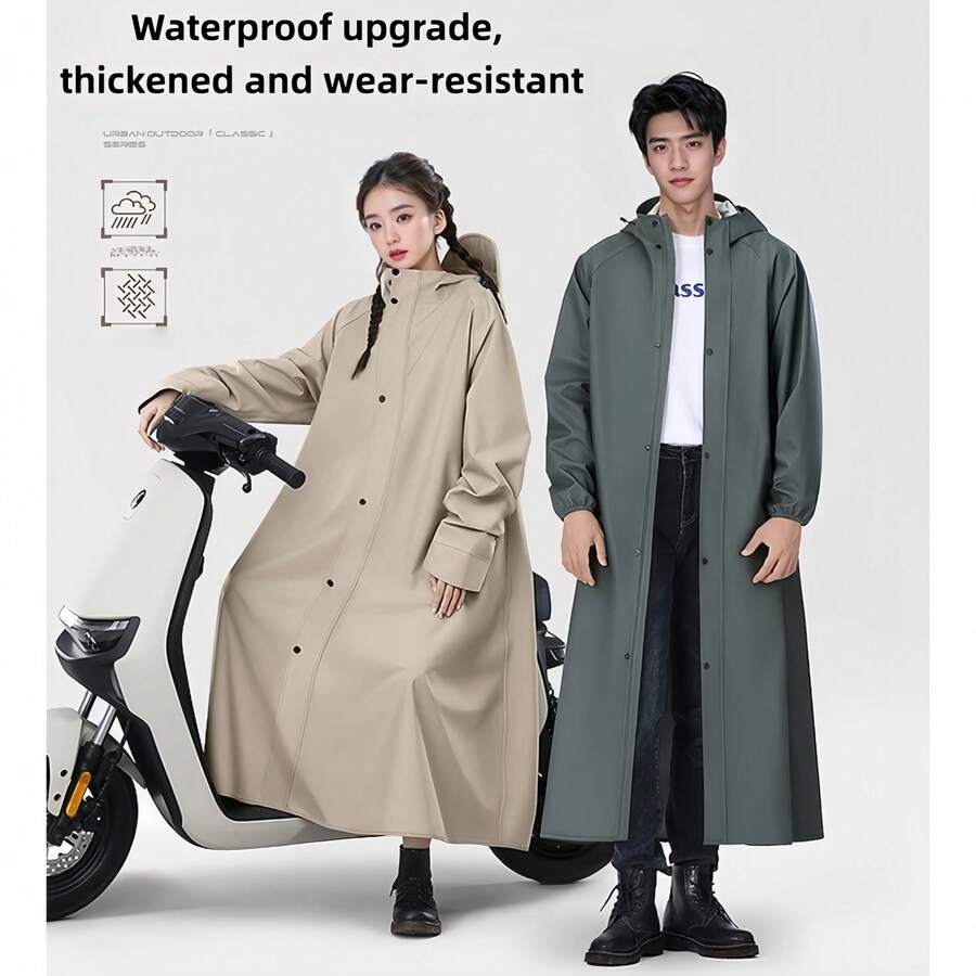 Áo mưa toàn thân dành cho người lớn, thích hợp cho việc đi xe đạp điện và leo núi ngoài trời, áo mưa unisex. - Phiên bản dành cho người lớn - Xem 1