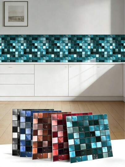 OUTANA 10 miếng gạch trang trí tường mosaic 2D nhiều màu sắc, kích thước 5.9 x 5.9 inch. Những miếng dán gốm dày, tự dính, hiệu ứng pha lê này có bề mặt chống thấm nước, chống ẩm và có thể lau chùi. Những miếng dán tường PVC hình vuông cao cấp này rất phù hợp cho nhà bếp, phòng tắm, phòng khách, phòng giặt và trang trí nhà cửa, là lựa chọn lý tưởng cho trang trí mùa xuân, tạo cảm giác tươi mới cho ngôi nhà của bạn. Miếng dán trang trí hình lạc đà là món quà sinh nhật hoặc tốt nghiệp tuyệt vời.