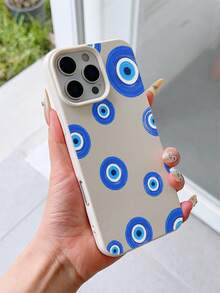 1 chiếc ốp lưng điện thoại TPU chống sốc màu be họa tiết vải thiều với hình mắt xanh ngộ nghĩnh, phù hợp với 7/8/7PLUS/8PLUS/X/XS/XR/XSMAX/11/11PRO/11PROMAX/12/12PRO/12PROMAX/12MINI/13/13PRO/13PROMAX/13MINI/14/14PRO/14PROMAX/14PLUS/15/15PRO/15PROMAX/15PLUS/16/16pro/16promax/16PLUS/17/17pro/17promax/AIR - Nhiều màu - Xem 3