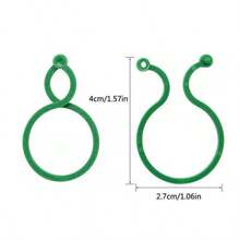 Plant Fixator, Gardening Butterfly Buckle Rings, Large Infinity Plant Binding Ties, Vine Growth Fixing Clips, Gourd Rings - 100pcs - View 8