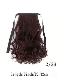 Women's Wig Short Curly Hair Ponytail Bandage Type Big Wave Short Wig Ponytail Short Ponytail Braid, Clip Type Pear Curl Medium Long Wig Braid, Natural And Lifelike. - Multicolor - View 15