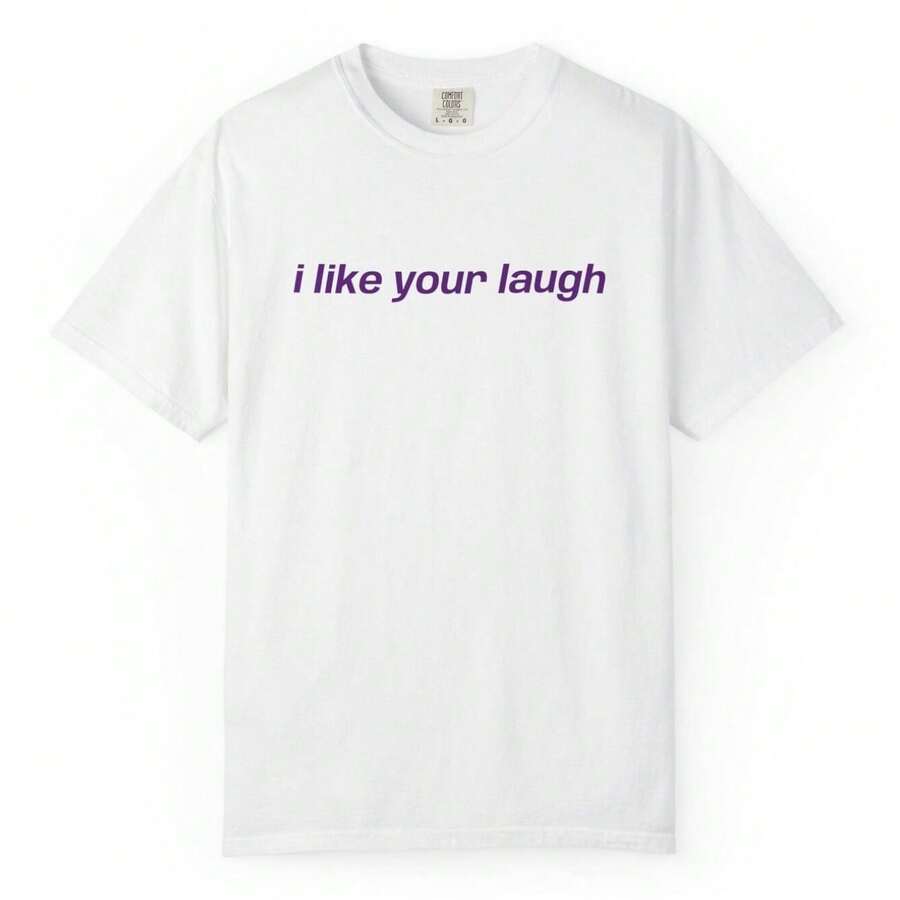 JB I Like Your Laugh Shirt Justin Biebers Concert Outfit Belieber Fan Tee Justin Inspired Shirt Pop Concert T-Shirt - 白色 - 查看 1