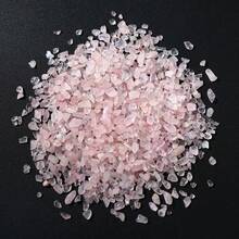 400克粉色玫瑰石英晶体碎石，石英卵石，不对称形状装饰碎石，可用于花瓶填充、水族箱、家居装饰、盆栽植物、多肉植物和仙人掌，节日礼物 - 粉晶 - 查看 4