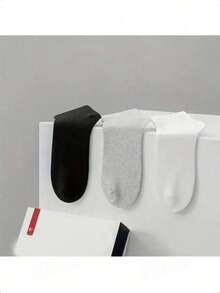 100只装、80只装、50只装男女通用舒适柔软吸湿排汗抗菌针织袜 - 母亲节礼物，男女皆宜，适合搭配过膝长袜和连裤袜。吸汗防臭，弹性柔软，时尚纯色。春夏秋冬皆宜。休闲穿着。 - 彩色 - 查看 2