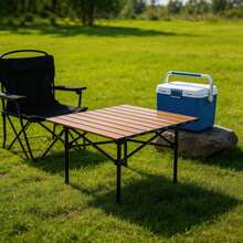 Portable All-In-One Folding Camping Table, Outdoor Picnic Table, Lightweight Folding Table With Storage Bag, Suitable For Camping, Barbecue, Beach, And Garden. Available In Multiple Sizes And Colors. - C - View 8