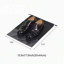 2/4/6/8Pcs Portable Travel Shoe Bag Storage Organizer Bag Black Drawstring Bag Suitable For Clothes, Shoes, Hats, Bags, Etc. - Multicolor - View 9