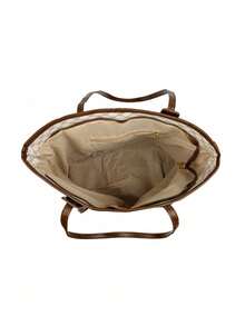 Bộ 3 túi tote dung tích lớn, chất liệu cao cấp, túi đeo vai nhẹ, kiểu dáng retro thường ngày. - Xám - Xem 10