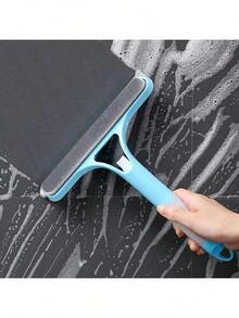 1pc Professional 3-In-1 Window Cleaning Tool, Includes Squeegee, Scrubber Pad And Spray Bottle, Short Handle Heavy Duty Cleaner, Streak-Free For Windows, Shower Doors And Tiles, Multi-Functional Glass Cleaning Brush - None - View 7