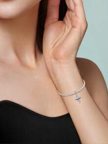 Silver Plated Charms For Bracelets Star Moon Sun Heart Lock Pendant DIY Jewelry Necklace Gift - Silver - View 7
