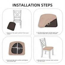 Juego de 2 fundas de asiento para sillas de comedor color rojo y negro fundas protectoras modernas abstractas elásticas para sillas de comedor fundas de cojín extraíbles para cocina y oficina - Rojo Negro - Ver 3