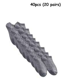 100只装、80只装、50只装男女通用舒适柔软吸湿排汗抗菌针织袜 - 母亲节礼物，男女皆宜，适合搭配过膝长袜和连裤袜。吸汗防臭，弹性柔软，时尚纯色。春夏秋冬皆宜。休闲穿着。 - 彩色 - 查看 8