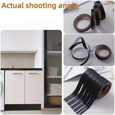 1 Roll 10m/393.7in Thick Metal Edging Trim, Easy To Tear And Stick, Thick Black Brushed Edge Tape With High Adhesiveness, Stainless Steel Color Decorative Trim, Suitable For Door Frames