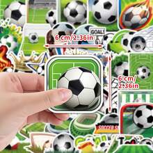 50pcs 2026 World Cup Football Stickers, Football Party Decorations, Football Graffiti Stickers, Bicycle Stickers, Sports Stickers, Suitable For Water Bottles, Guitars, Luggage, Phone Cases, Laptops, Skateboards, Gifts, Etc. Scrapbook Supplies Stationery Funny Stickers - B - View 4