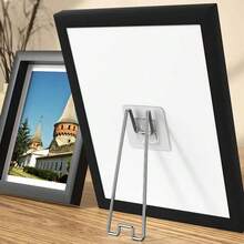 Adjustable Photo Album Stand - Heavy-Duty Metal Frame Display Holder With Safety Clip, Ideal For Home Decor, Office And Events - Long-Lasting And Versatile Photo Frame Alternative, Stylish Appearance | Sturdy Clip Design - Silver - View 2