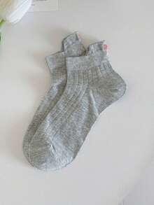 1双可爱蝴蝶结短袜，女士轻薄透气网眼镂空短袜，芭蕾舞鞋款式，夏季 - 彩色 - 查看 10