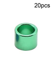 20 piezas Anillos para patas de paloma azul y verde, diámetro interior de 8 mm, altura de 9 mm, anillos de identificación de patas de aluminio para entrenamiento de vuelo al aire libre - Ver 7